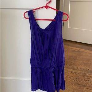 Anthropologie open back peplum tank